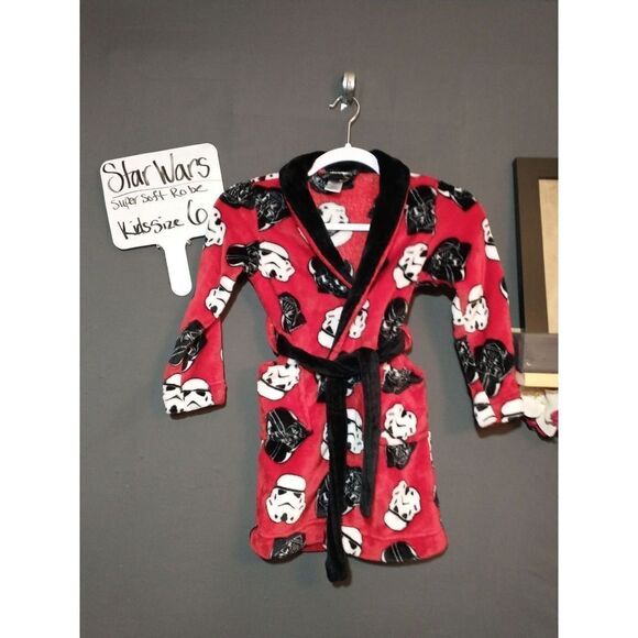 Star Wars plush kids robe size 6 - Picture 1 of 4